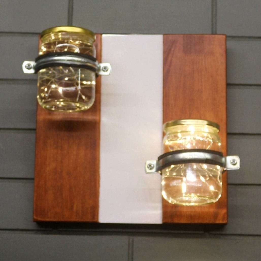 Barish Wall Mounted Planter-Set of 2 Jars Best Home Decor Handcrafted