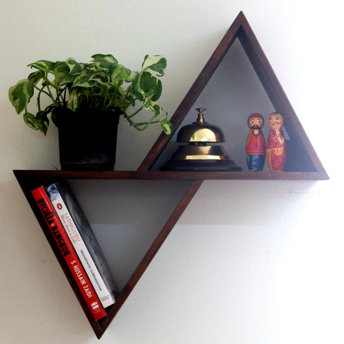 Barish Wall Shelf  2 Triangular Best Home Decor Handcrafted