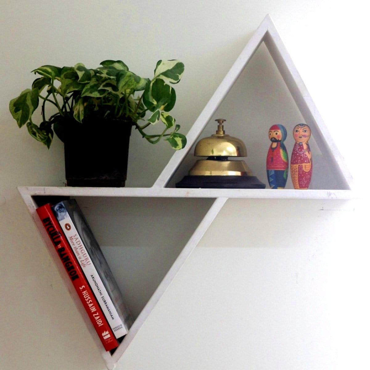 Barish Wall Shelf  2 Triangular Best Home Decor Handcrafted