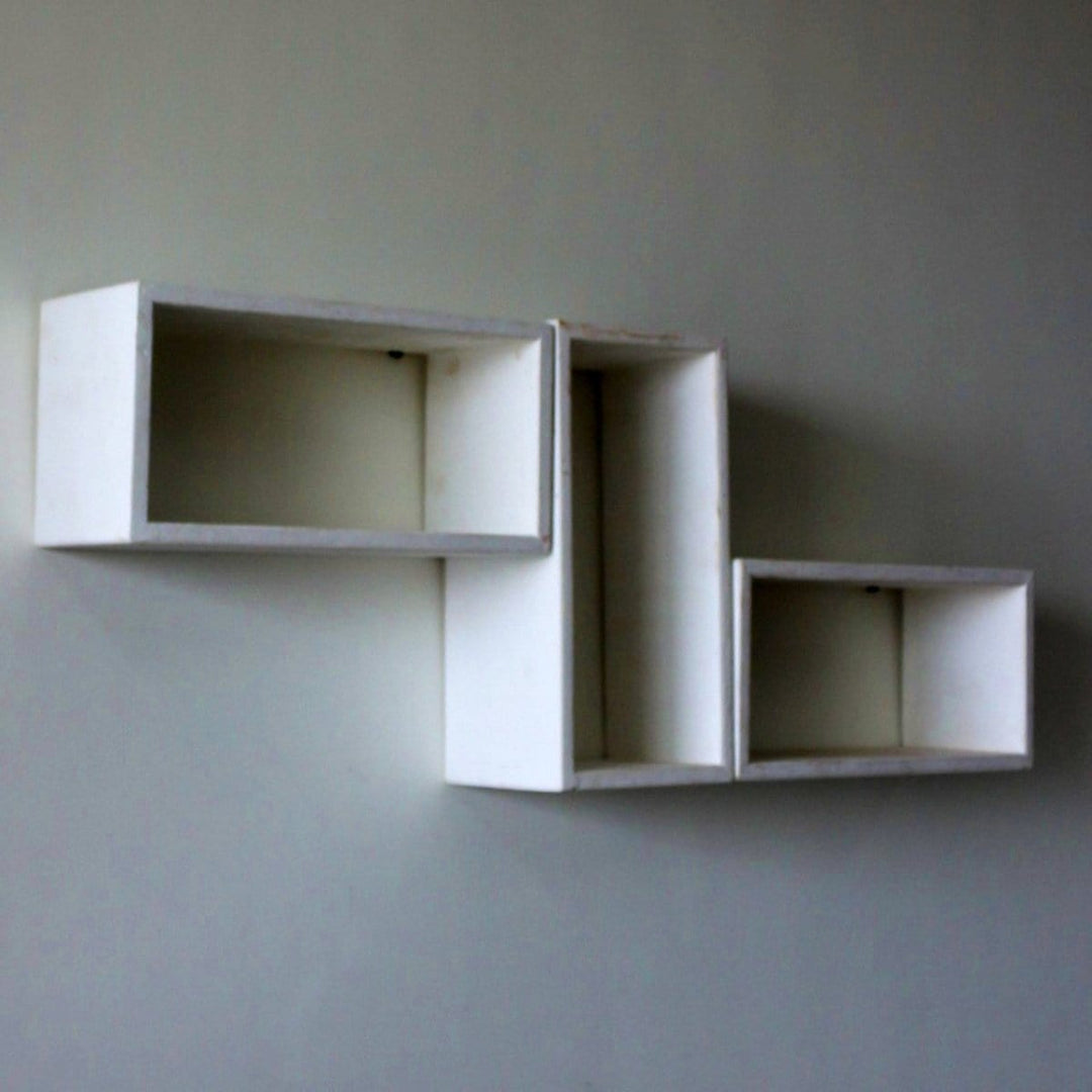 Barish Wall Shelf Rectangular (Set of 3) Best Home Decor Handcrafted