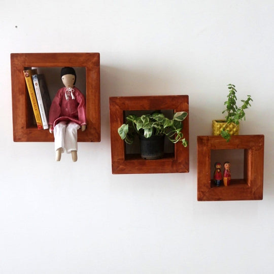 Barish Wall Shelves (Set of 3) Best Home Decor Handcrafted