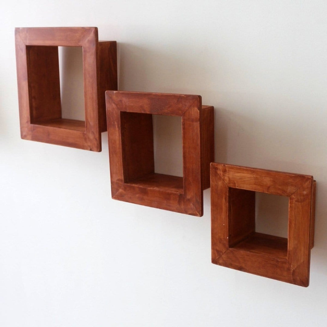Barish Wall Shelves (Set of 3) Best Home Decor Handcrafted