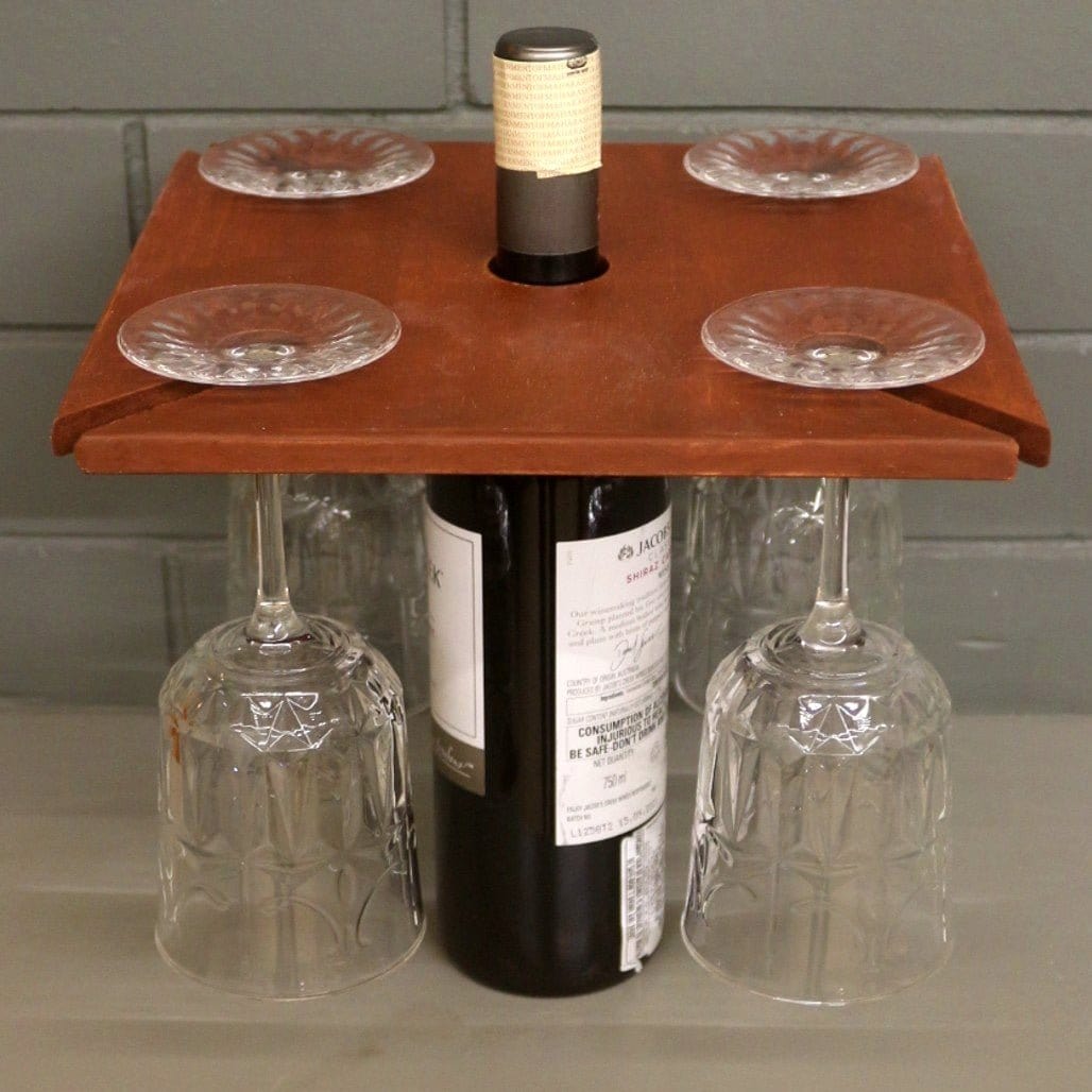 Barish Wine and Glass Holder Best Home Decor Handcrafted