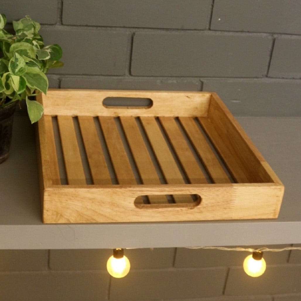 Barish Wooden Tray 12 x 12 Best Home Decor Handcrafted