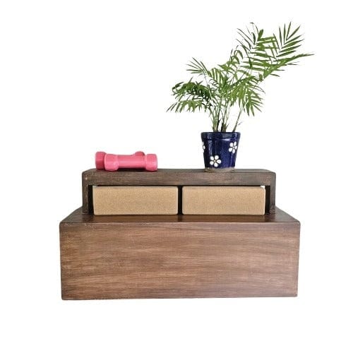Barish Yoga Mat & Shelf Wall Mounted Best Home Decor Handcrafted