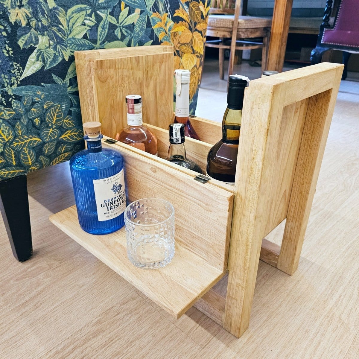 Side Table with Mini Bar - Barish